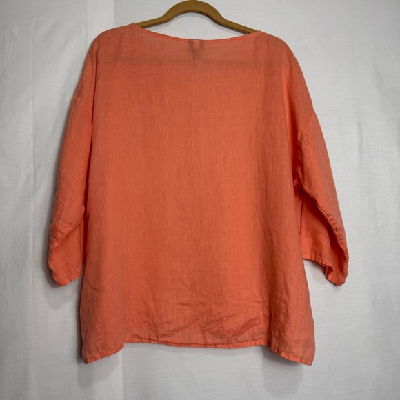 Eileen Fisher Vibrant Orange Tunic - Picture 3 of 6